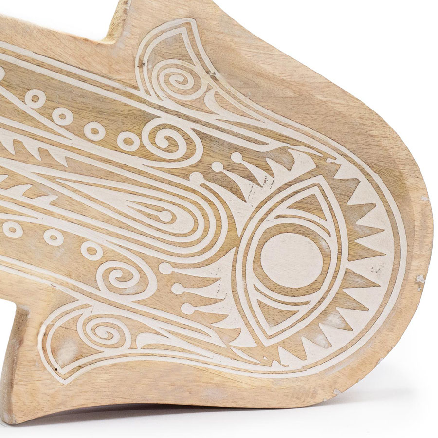 Taca w kształcie Hamsy - Hamsa Biała 1 Taca w kształcie Hamsy - Hamsa Biała