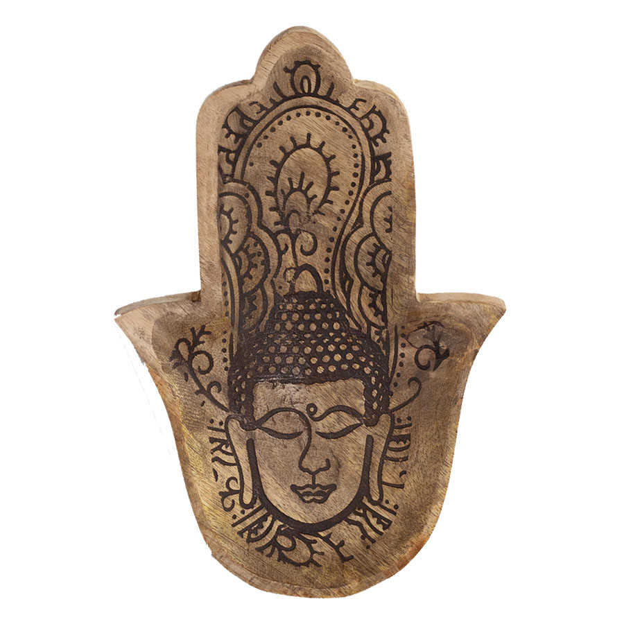 Taca w kształcie Hamsy - Twarz Buddy