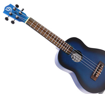 Ukulele ręcznie wykonane - Niebieskie