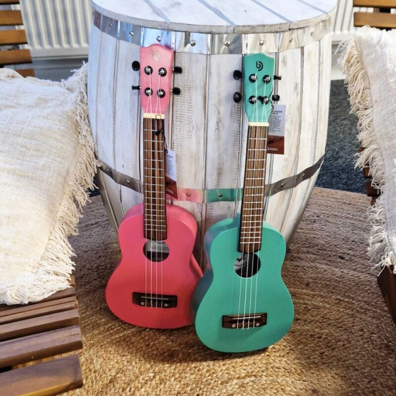 Ukulele ręcznie wykonane - Turkus