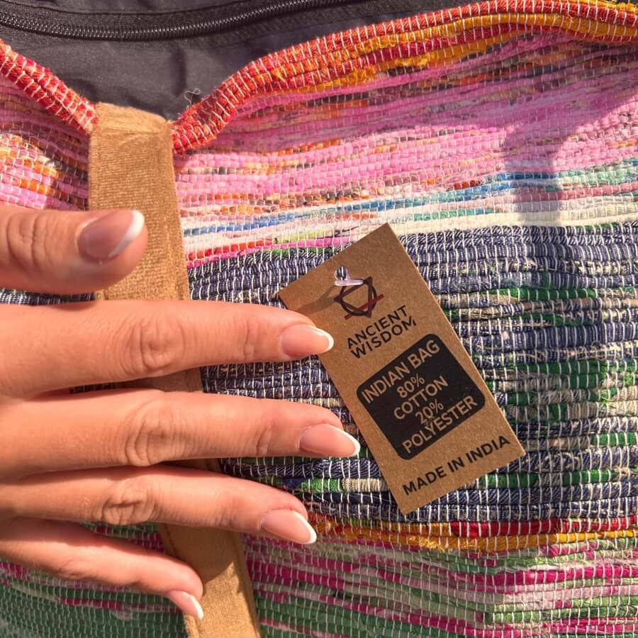 Duża torba z recyklingu - W tonacjach szarości