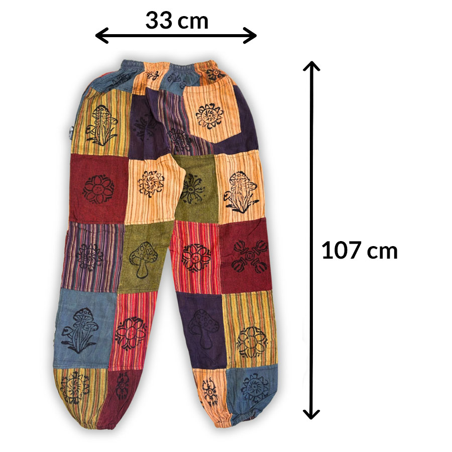 Spodnie z gumką - bawełniane Nomad Sari Pomarańcz L/XL