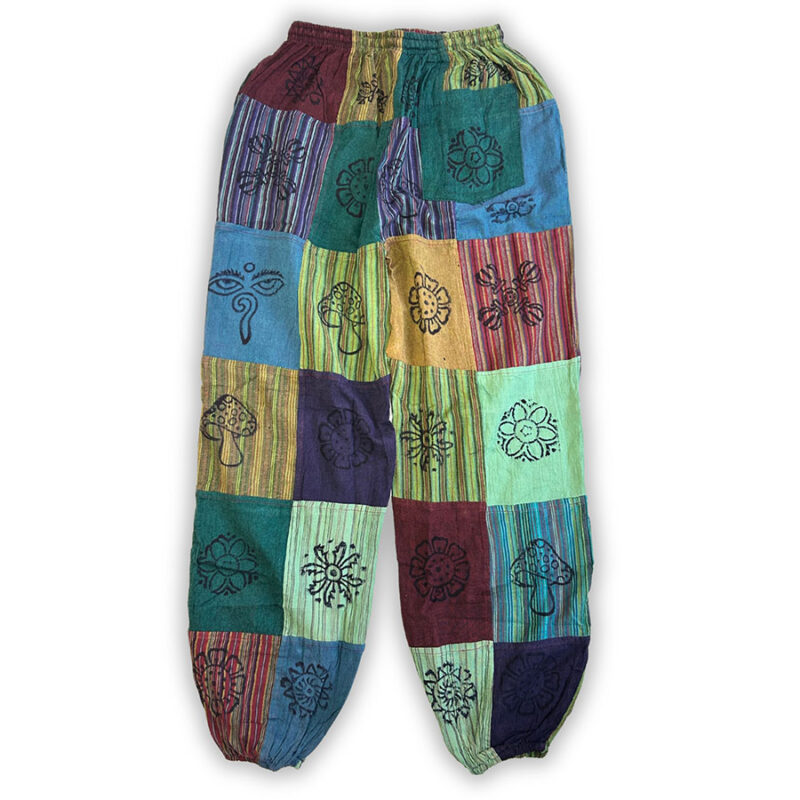 Spodnie z gumką - bawełniane Nomad Sari Zieleń L XL 8
