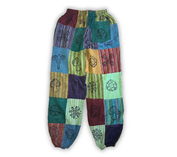Spodnie z gumką - bawełniane Nomad Sari Zieleń L XL 2