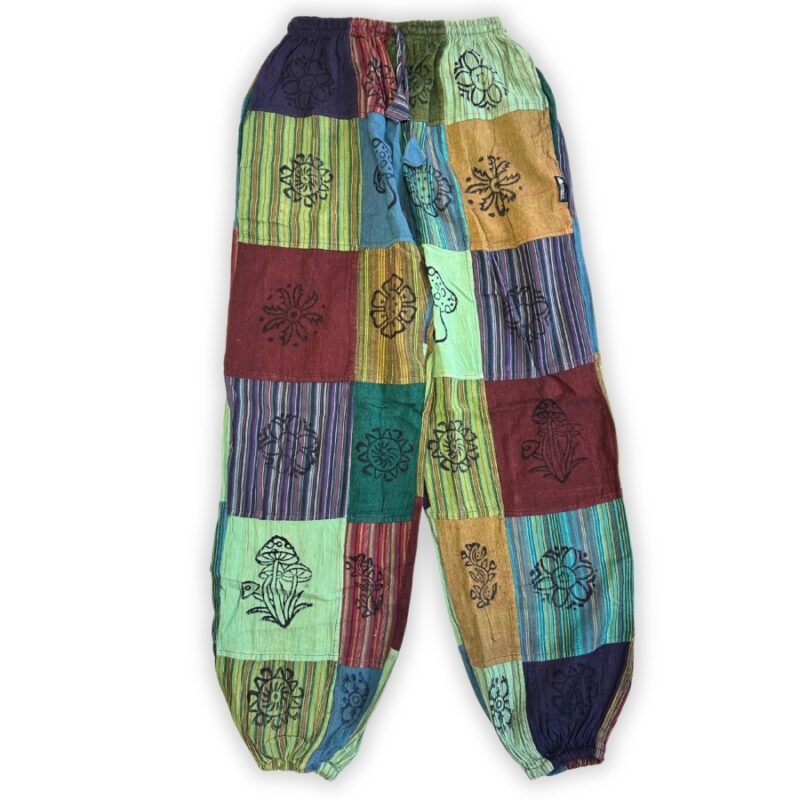 Spodnie z gumką - bawełniane Nomad Sari Zieleń L XL 8