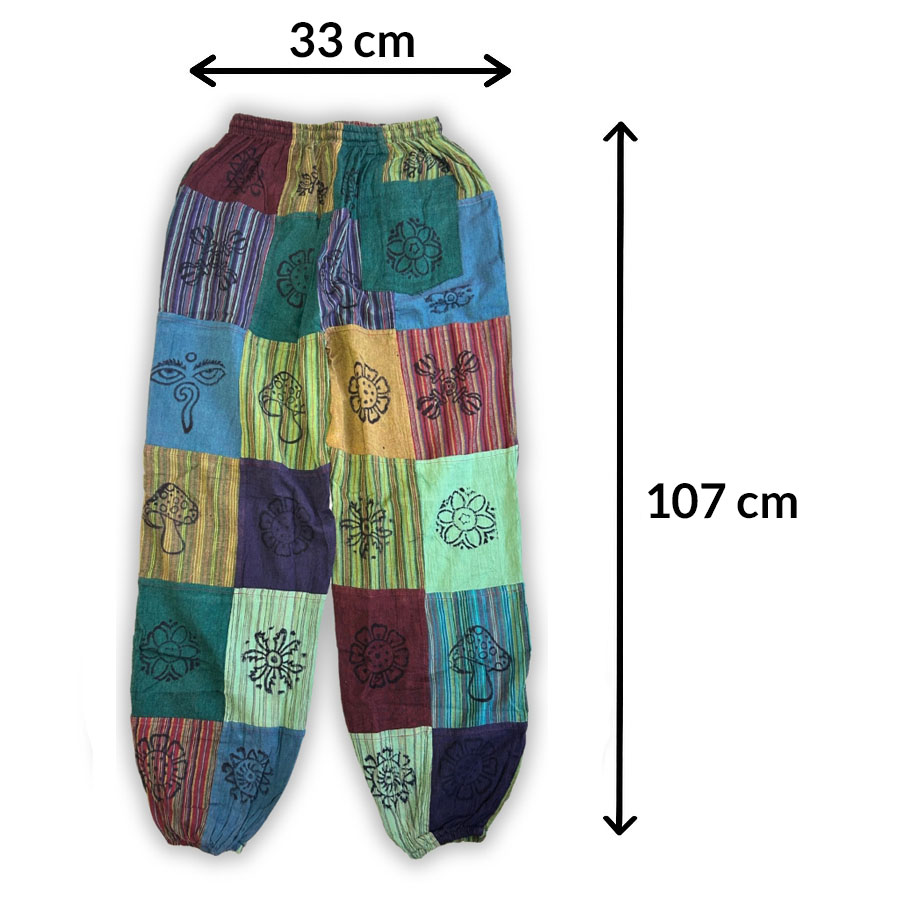 Spodnie z gumką - bawełniane Nomad Sari Zieleń L XL 8