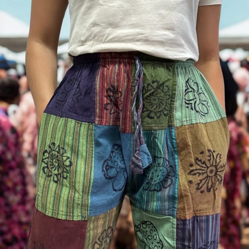 Spodnie z gumką - bawełniane Nomad Sari Zieleń S/M