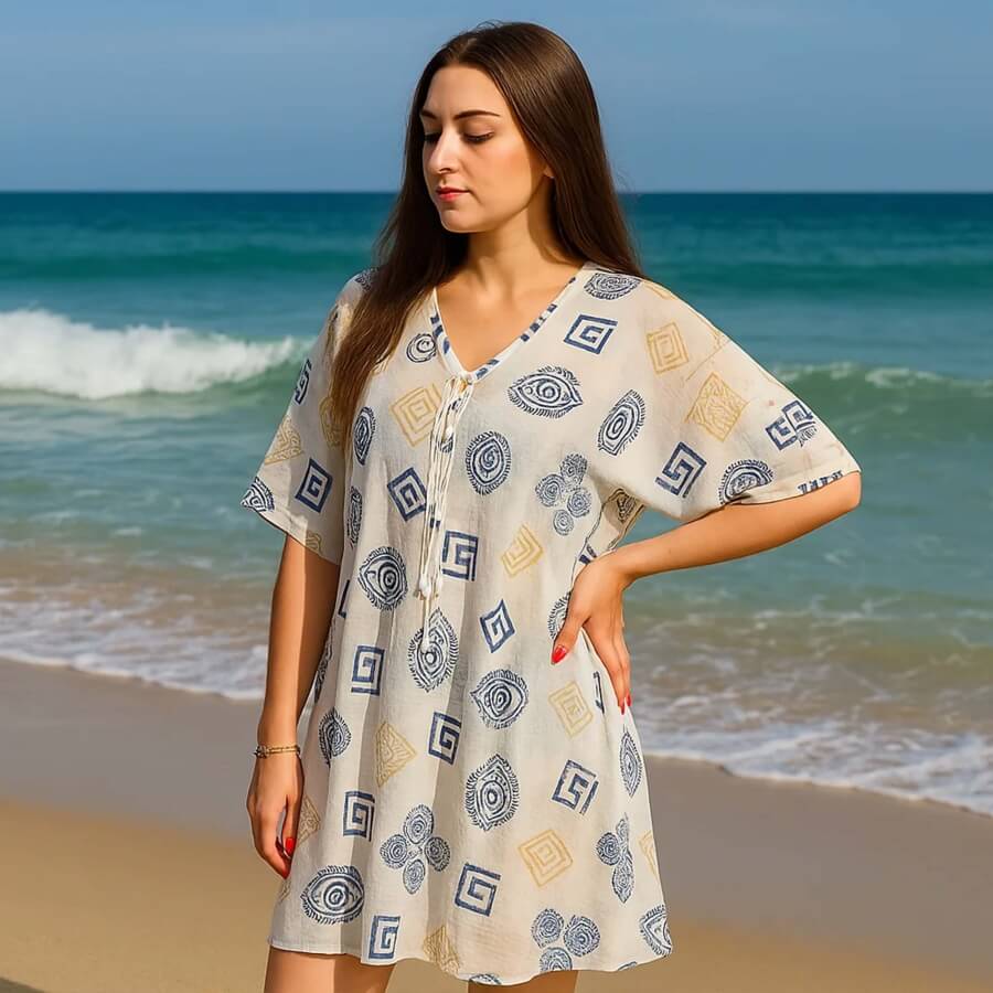 Narzutka Nomad Sari - W stylu greckim