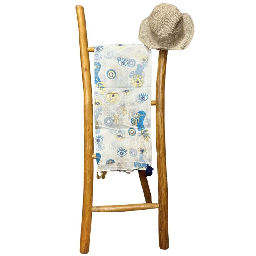 Pareo Nomad Sari - Biało Niebieskie (2) Pareo Nomad Sari - Biało Niebieskie