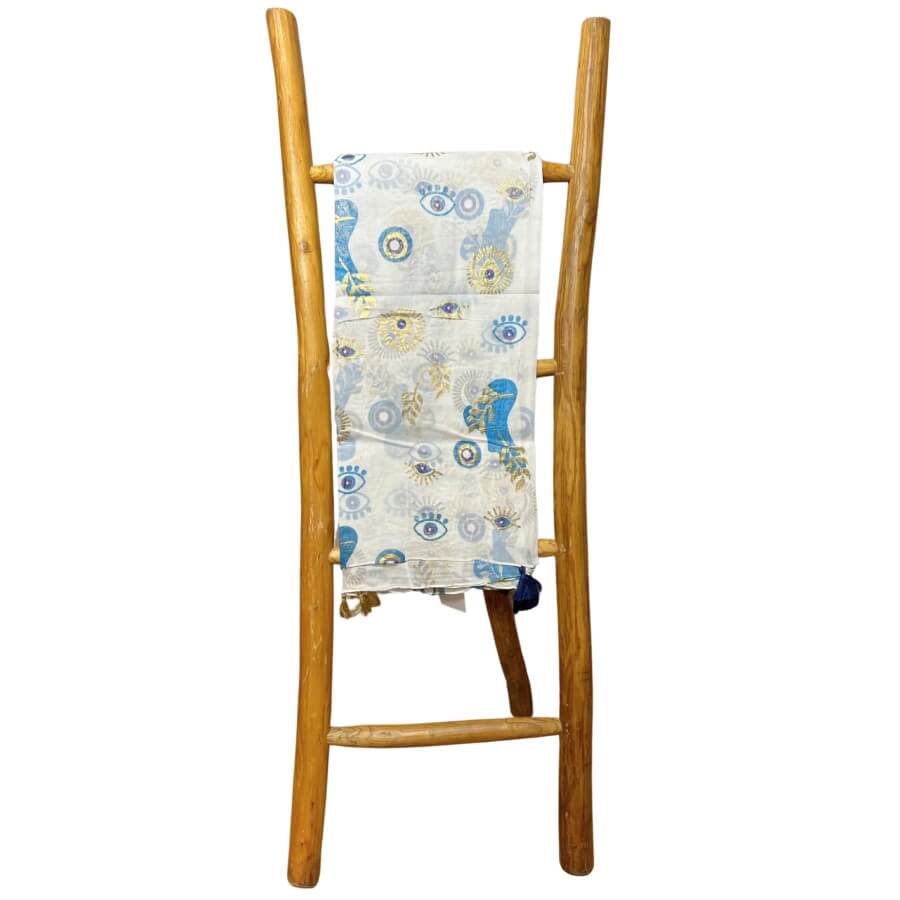 Pareo Nomad Sari - Biało Niebieskie (3) Pareo Nomad Sari - Biało Niebieskie