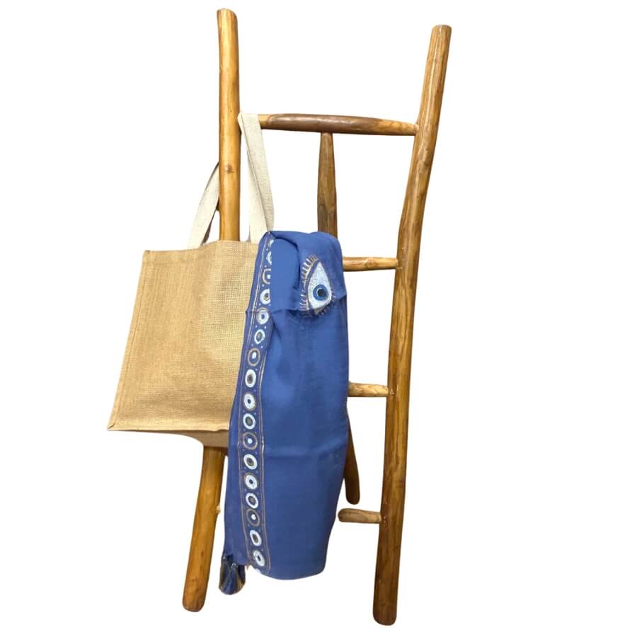 Pareo Nomad Sari - Niebieskie Złe Oko (3) Pareo Nomad Sari - Niebieskie Złe Oko