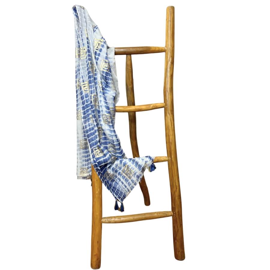 Pareo Nomad Sari - Niebiesko złote barwy (1) Pareo Nomad Sari - Niebiesko złote barwy