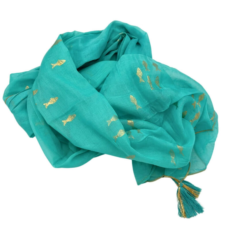 Pareo Nomad Sari - Turkusowe