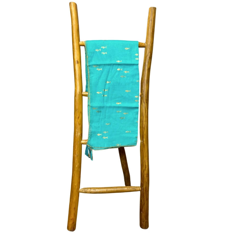 Pareo Nomad Sari - Turkusowe (3) Pareo Nomad Sari - Turkusowe