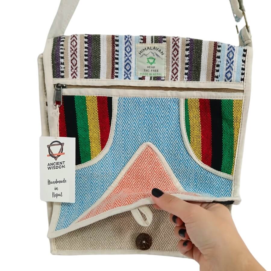 Torba z konopi - Torba listonoszka 2 (3) Torba z konopi - Torba listonoszka