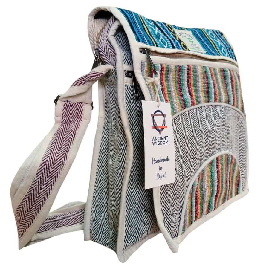 Torba z konopi - Torba listonoszka